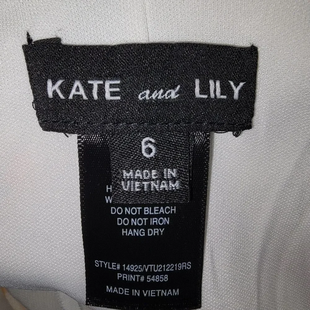 Kate and Lily sleeveless floral chiffon tiered maxi dress size 6 - Picture 7 of 8